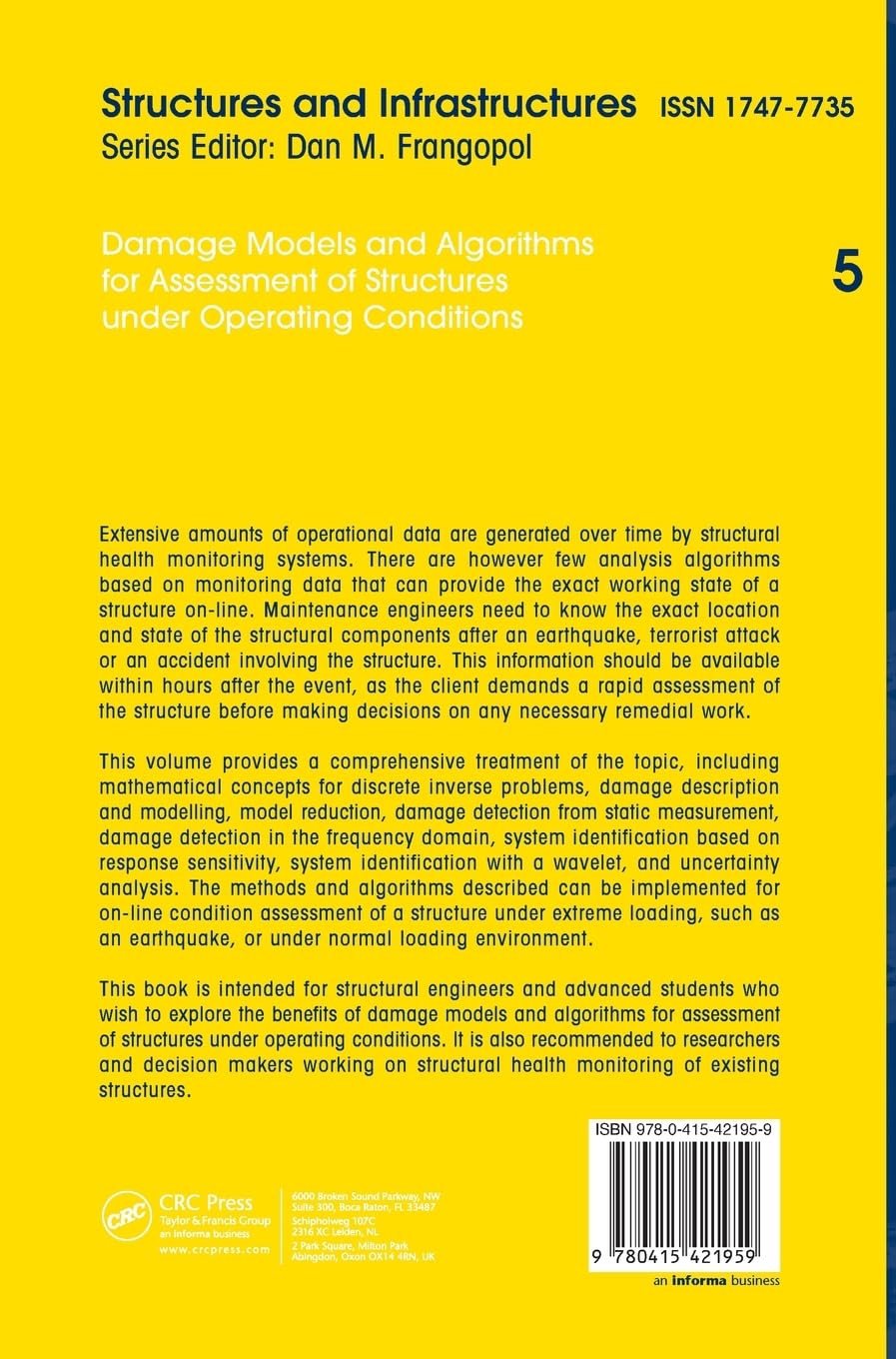 Structural Damage Models & Algorithms for Operational Condition Assessment - Book Series Vol. 5 | Infrastructure Engineering Reference for Civil Engineers & Architects | Perfect for Structural Analysis, Safety Evaluations & Maintenance Planning