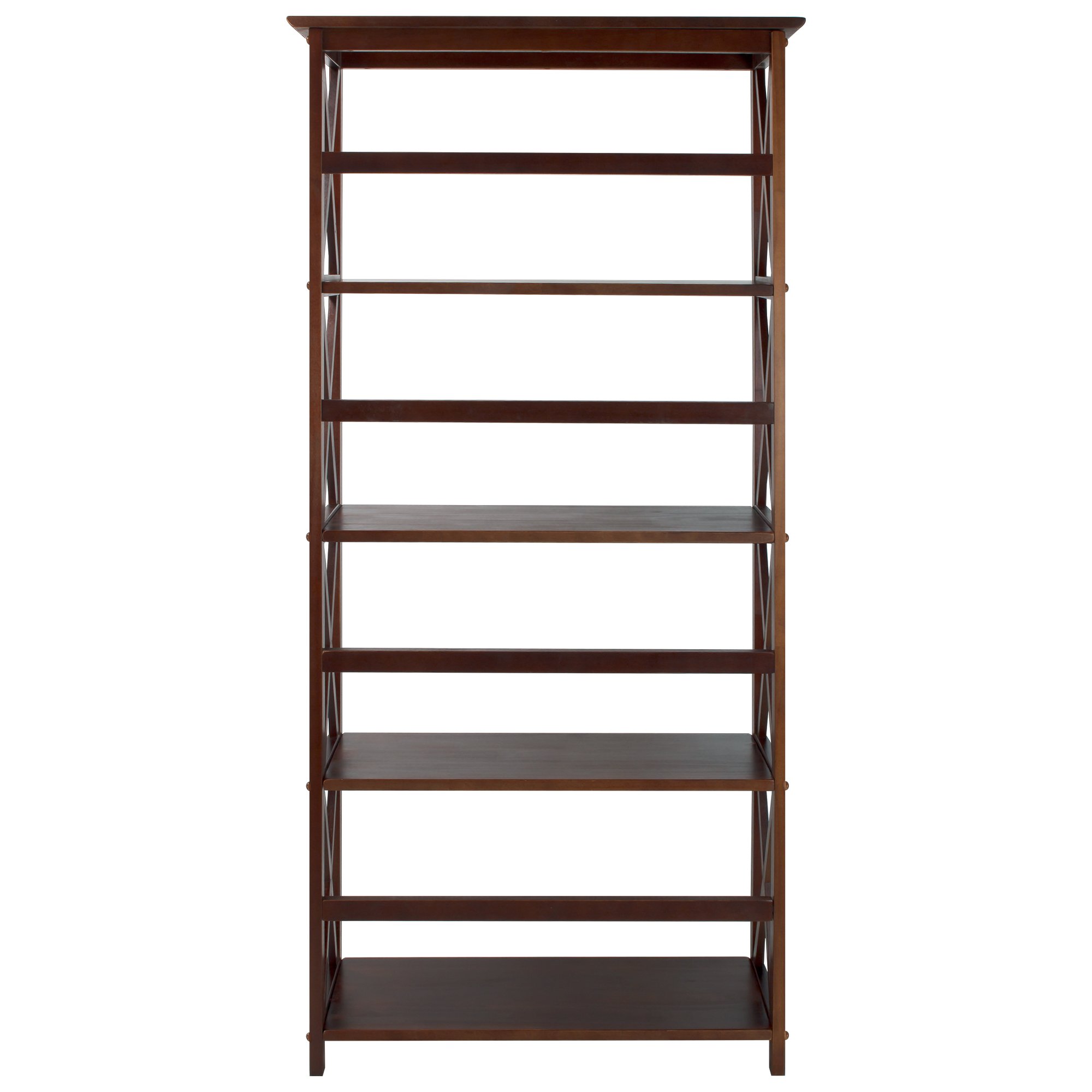 Stylish Wooden Bookshelf for Home & Office - Modern Bookcase with 5-Tier Storage, Perfect for Living Room, Bedroom, or Study - Space-Saving Furniture for Books, Decor & Essentials
