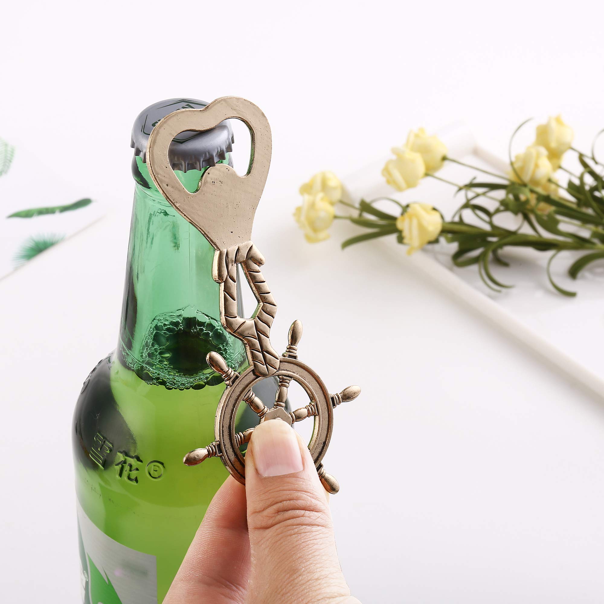 Rudder Bottle Opener - Nautical Beer Opener for Boaters - Sailor Birthday Gift - Nautical Decor Accessories in Gift Box - Perfect for Boating, Sailing, and Beach Parties