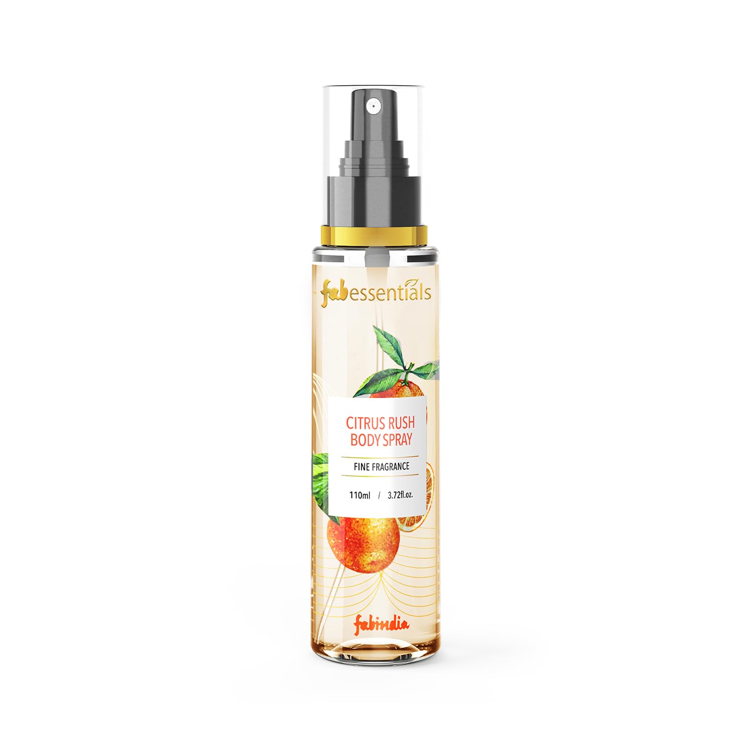 Fabessentials Citrus Rush Body Spray - 110ml Refreshing & Energizing Unisex Fragrance for All-Day Freshness | Daily Deodorant & Skin Rejuvenation | Perfect for Gym, Office & Outdoor Activities