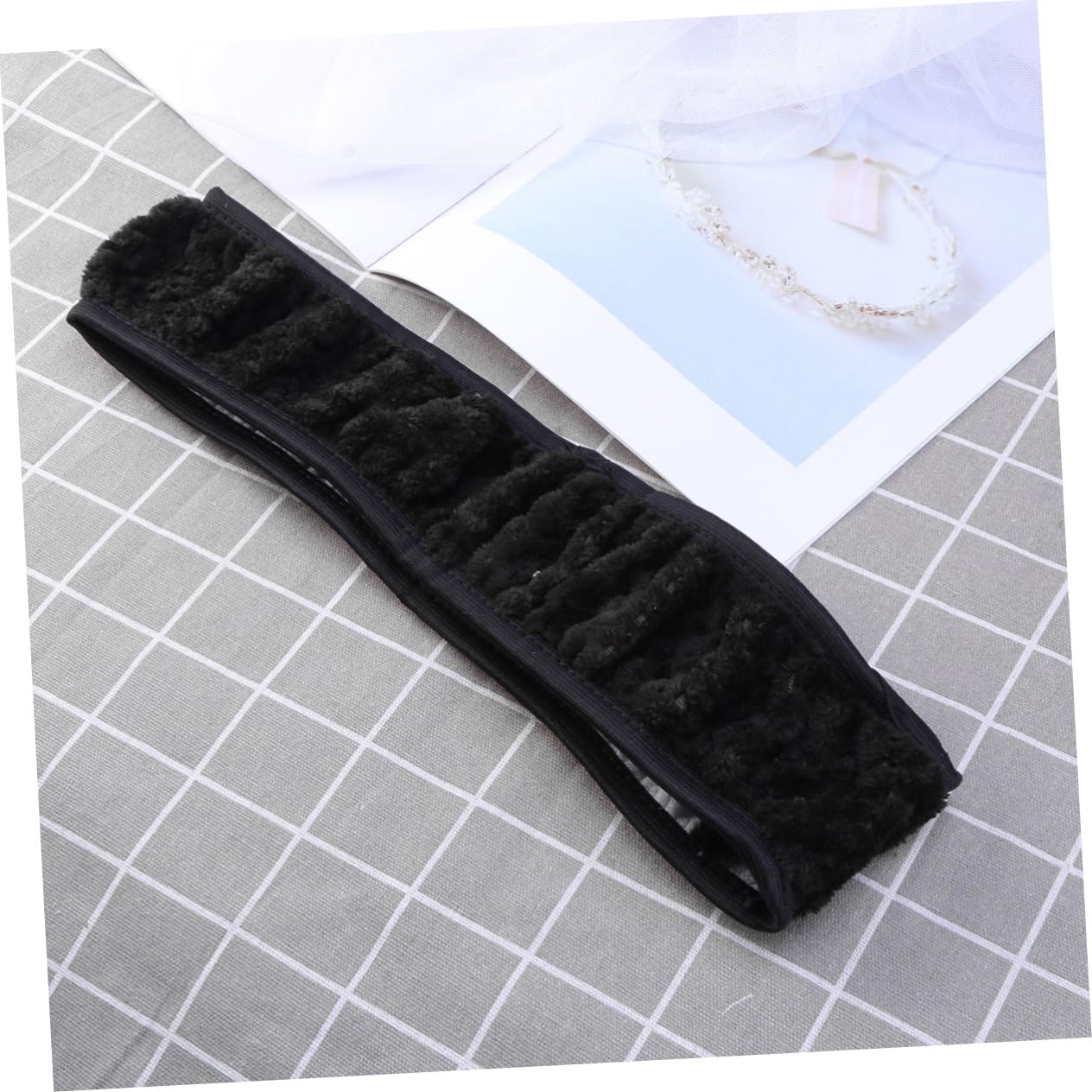 VICASKY Black Elastic Car Steering Wheel Cover 36-38cm (14-15 inches) - Stylish, Non-Slip, Easy to Install for Comfort & Safety - Perfect for Daily Commute, Road Trips & Winter Driving