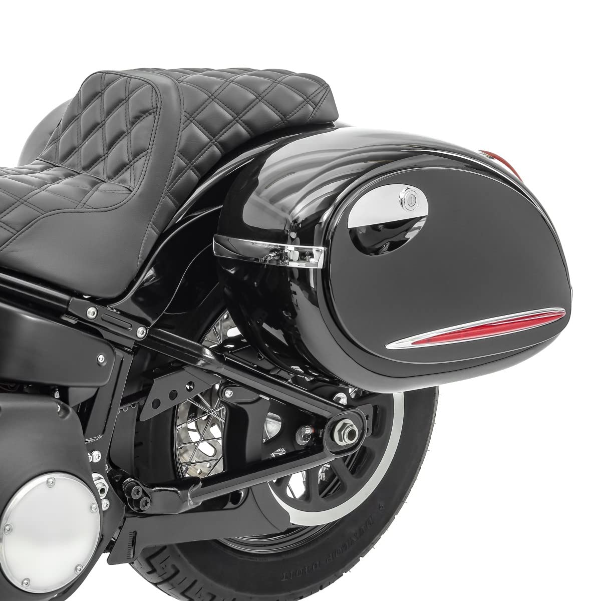 Alabama 33L Hard Saddlebags for Cruiser Classic CB43404 - Durable Motorcycle Luggage for Touring & Daily Commuting