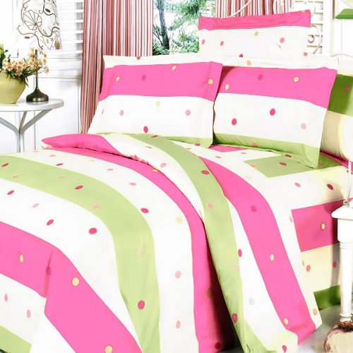 Colorful Cotton 3PC Duvet Cover Set - Full Size for Cozy Bedroom