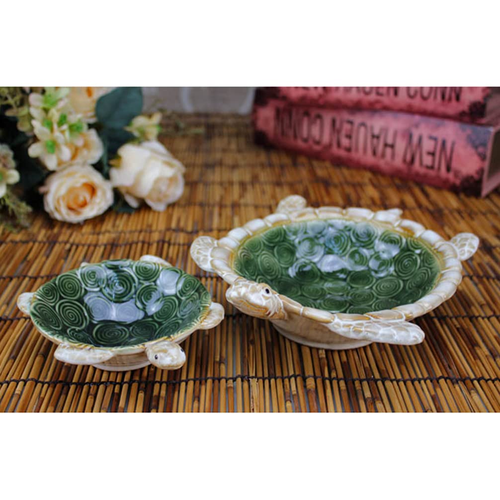 Ceramic Jewelry Dish Tray - Turtle Shaped Key Holder & Vanity Organizer | Decorative Ring Bowl, Key Bowl & Trinket Tray for Home Decor | Perfect for Jewelry Storage, Key Organization & Bathroom Vanity