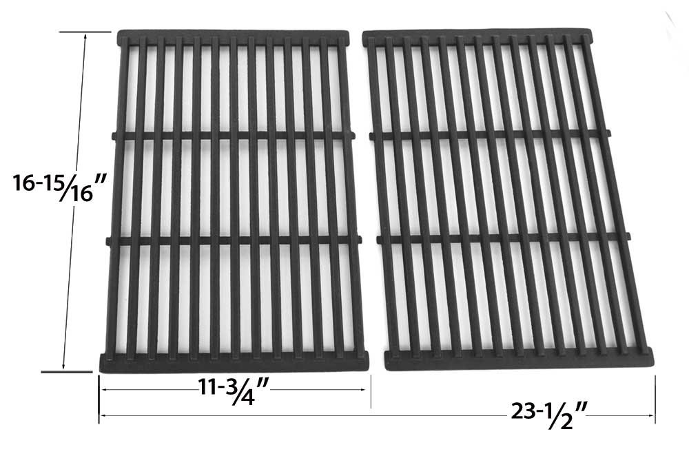 Replacement Burner Kit for Grand Hall REGAL04CLP, SS54-LP & SAMS Gas Grill Models - 3 Cast Iron Burners, Heat Plates & Cooking Grates | Perfect for Outdoor BBQ, Backyard Grilling & Patio Cooking