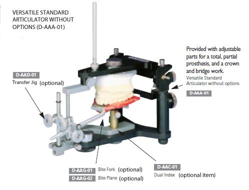 Dental Articulator for Crowns & Bridges - Adjustable D-AAA-01 Model | Perfect for Dental Labs & Prosthodontics
