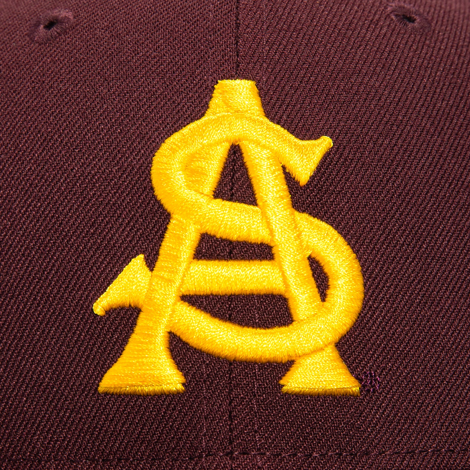New Era 59Fifty Arizona State Sun Devils AS Baseball Cap - Maroon & Gold for Men & Women - Perfect for College Sports, Tailgating & Fan Gear