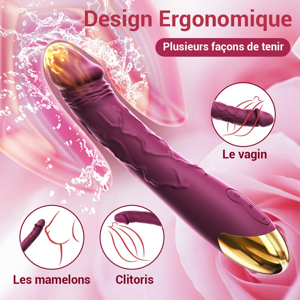 MEILEML Realistic Vibrating Sex Toys for Women & Men - 10 Powerful Modes, Clitoral Stimulator, Couples Adult Toys for Enhanced Pleasure | Perfect for Romantic Nights & Solo Play