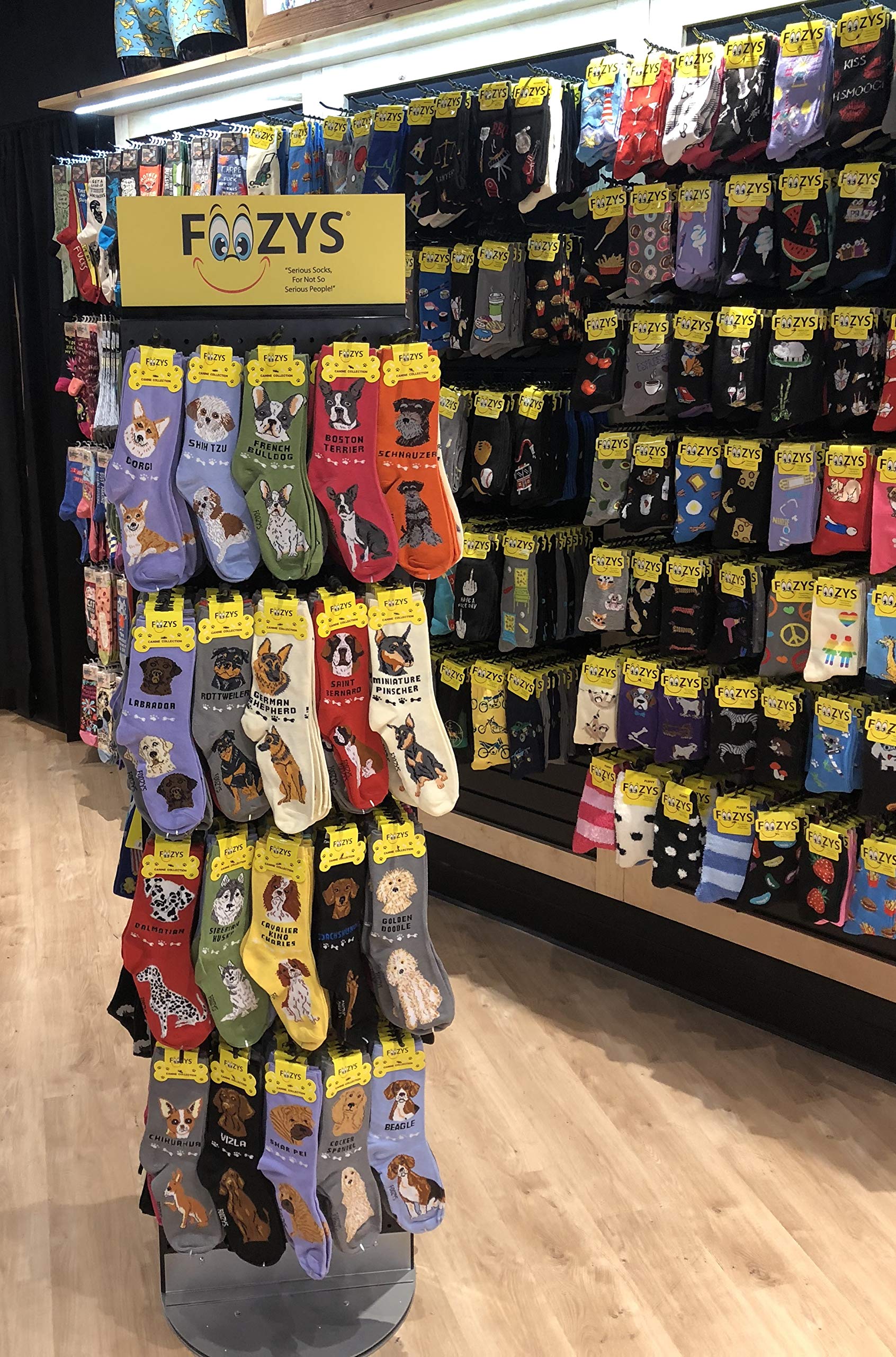 Foozys Women's Crew Socks with Hamsa Hand Design - Soft & Comfortable Novelty Socks (2-Pair Pack) - Perfect for Yoga, Meditation, and Everyday Wear