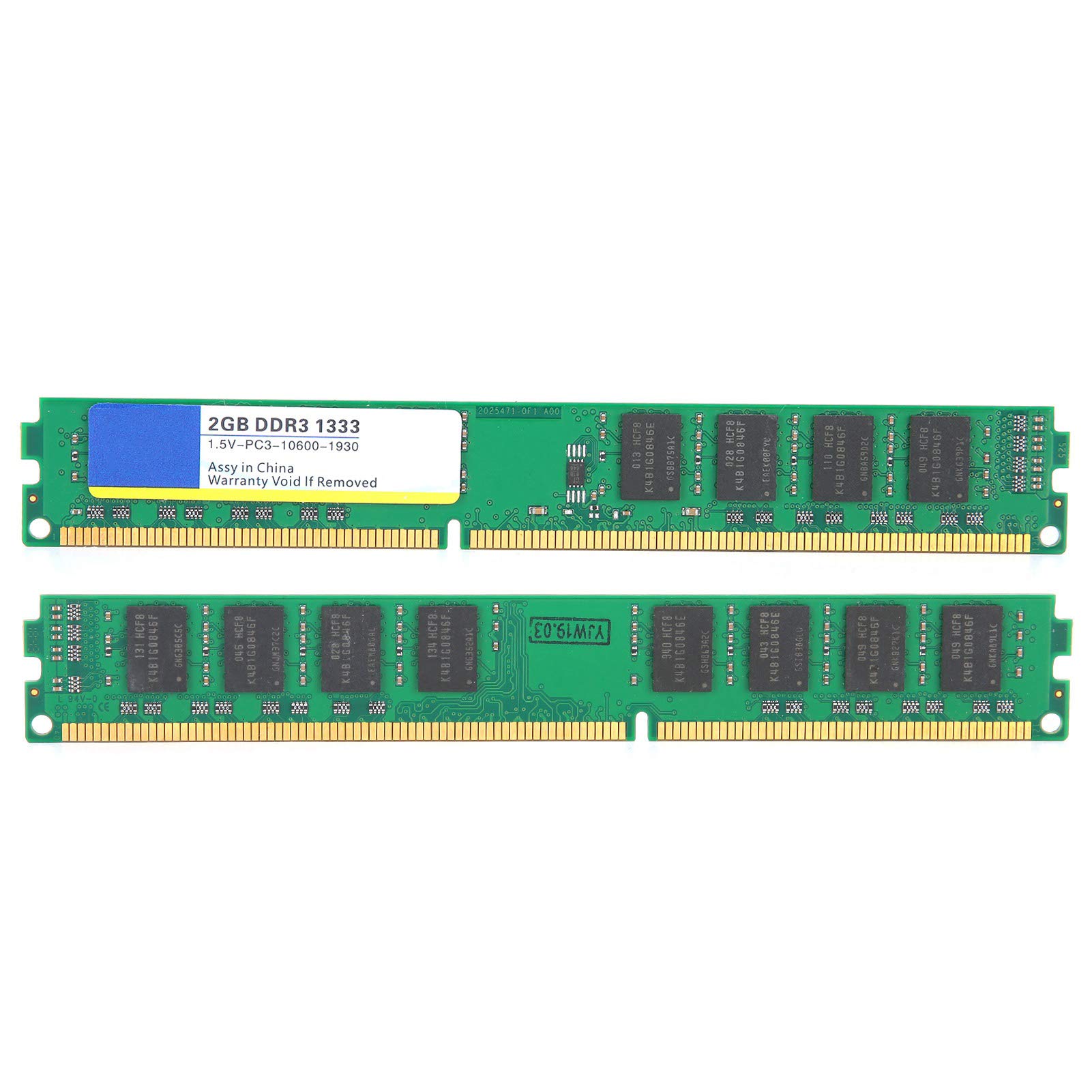 2GB DDR3 1333MHz PC3-10600 240-Pin 1.5V Memory Module for Desktop & Laptop Upgrade, Enhance Performance for Gaming, Multitasking, and Office Work