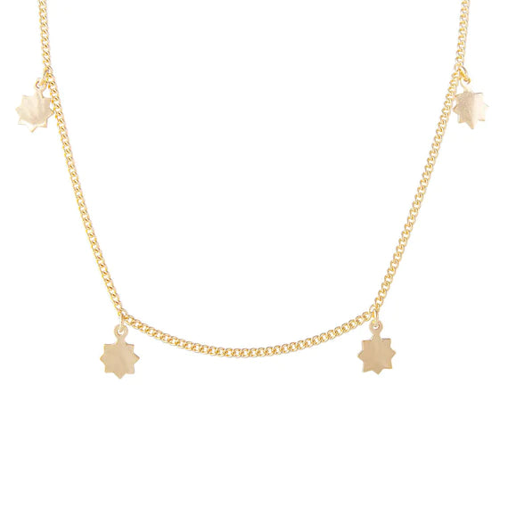 FAIRLEY Gold Sunshine Charm Necklace - Elegant 14K Gold Pendant for Women, Perfect for Everyday Wear & Gift Giving - Birthday, Anniversary, Valentine's Day Jewelry