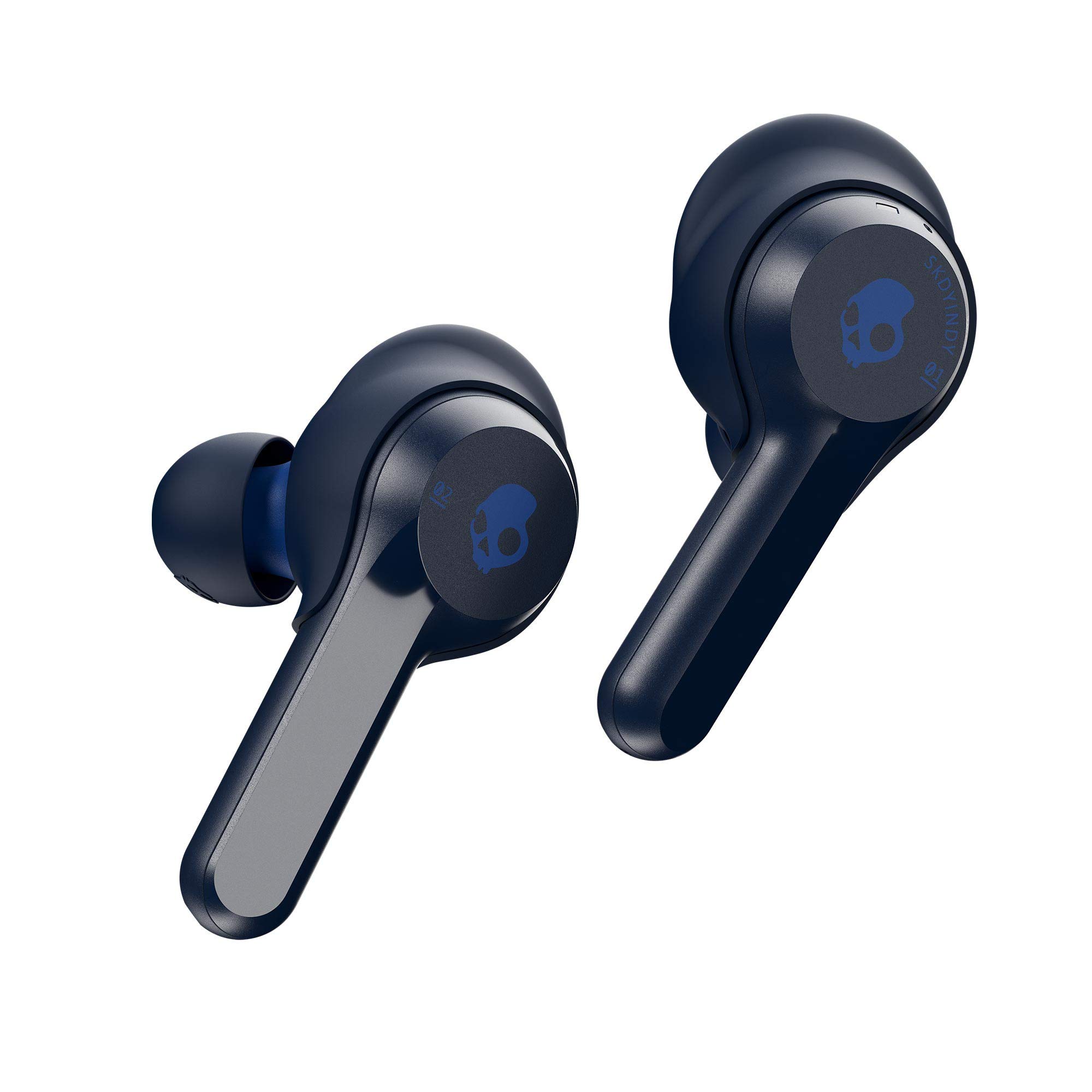 Skullcandy Indy True Wireless Earbuds - Bluetooth 5.0, 16H Battery, IP55 Waterproof, Built-in Mic (Indigo Blue) | Perfect for Gym, Running, Travel & Daily Use
