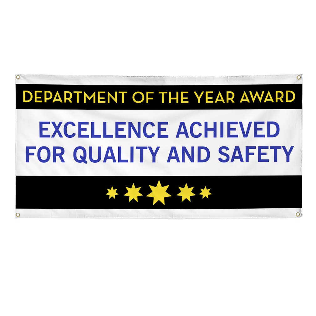Premium Vinyl Banner 48x96 Inches - Heavy Duty, Weatherproof, 8 Grommets for Outdoor Business Signs | Ideal for Yard, Industrial, Safety & Award Displays | Multiple Sizes Available