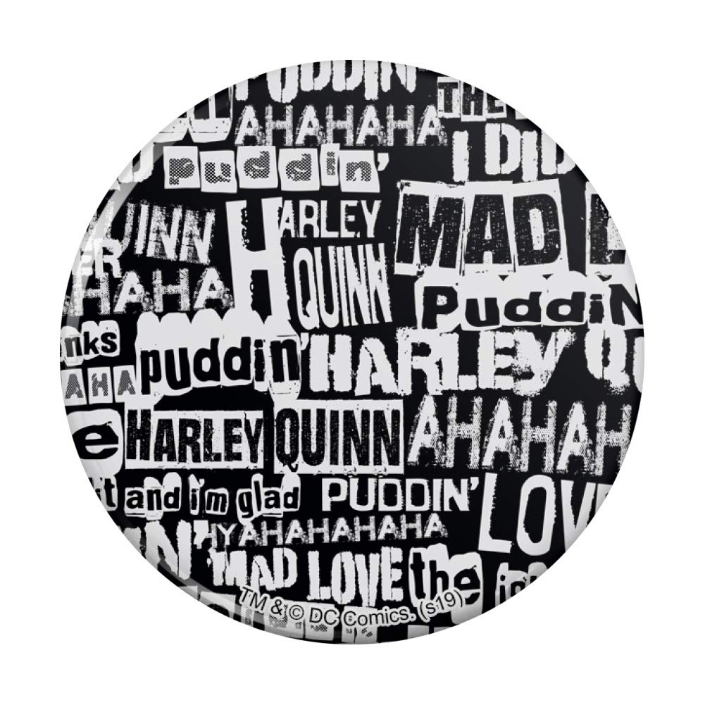 Harley Quinn Ransom Pattern Fridge Magnet - Funny Kitchen Decor for Refrigerator, Locker & Office - Perfect for DC Comics Fans & Home Organization