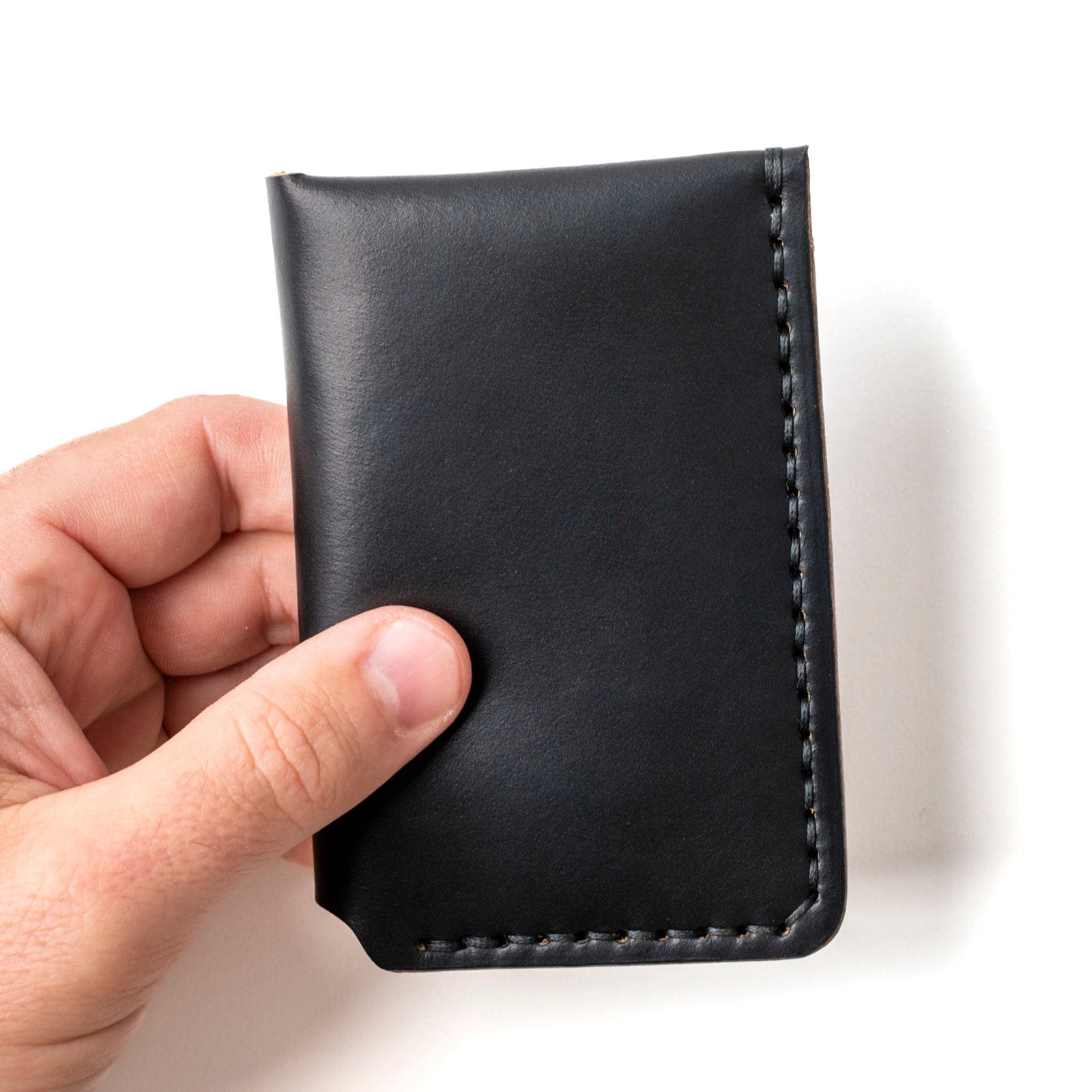 Premium Genuine Leather Vertical Wallet for Men - Slim RFID Blocking Bifold Credit Card Holder - Perfect for Business, Travel & Everyday Use