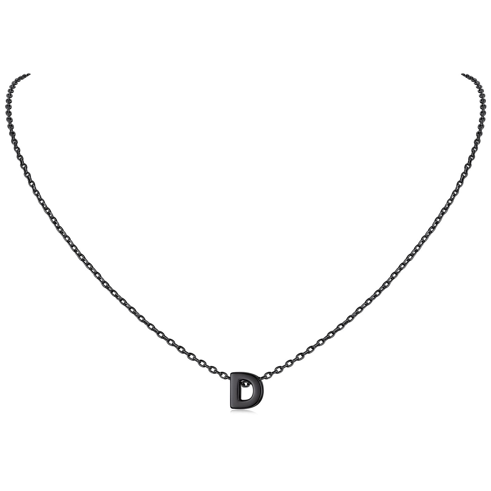 ChicSilver 925 Sterling Silver Initial Necklace for Women - Personalized Dainty Letter Pendant Jewelry - Elegant Gift with Box - Perfect for Birthday, Anniversary & Everyday Wear