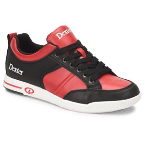 Dexter Men's Dave Bowling Shoes - Black/Red | Comfortable & Durable for League Play & Tournaments | Perfect for Serious Bowlers & Casual Play