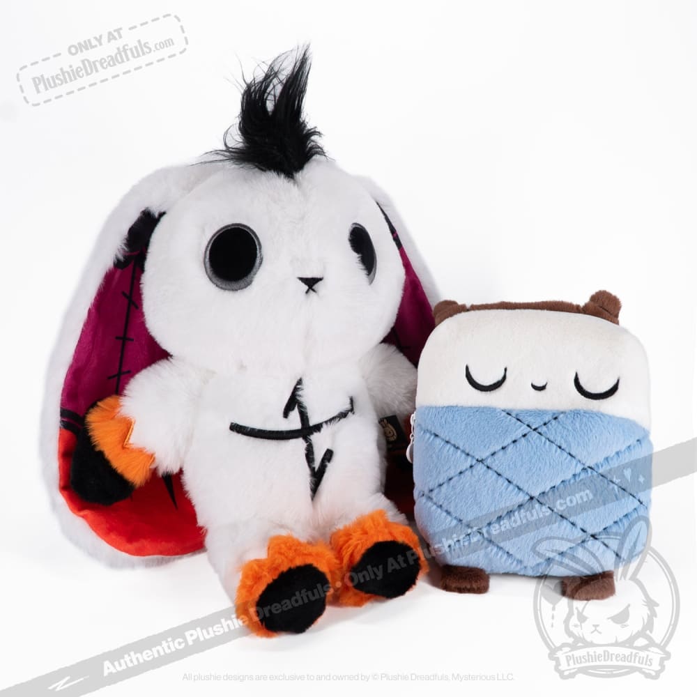 Plushie Dreadfuls Bed Rot Bunny - Soft Stuffed Animal Toy for Kids, Cute Plush Bunny for Bedroom Decor, Sleep Companion & Stress Relief Gift
