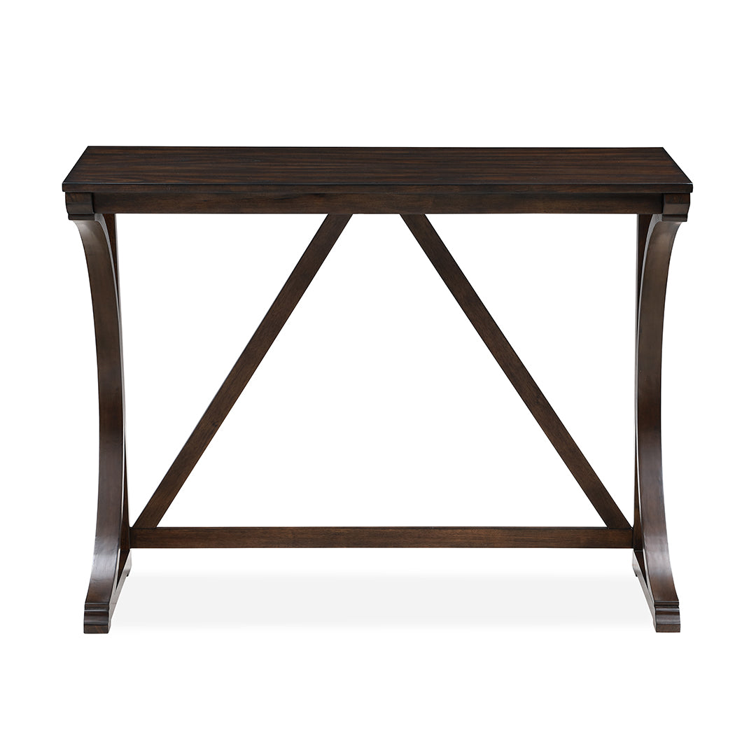 Bella Sofa Table with 2 Stools - Cherry Wood Console Table Set for Living Room, Entryway & Small Spaces - Perfect for Coffee, Books & Decor
