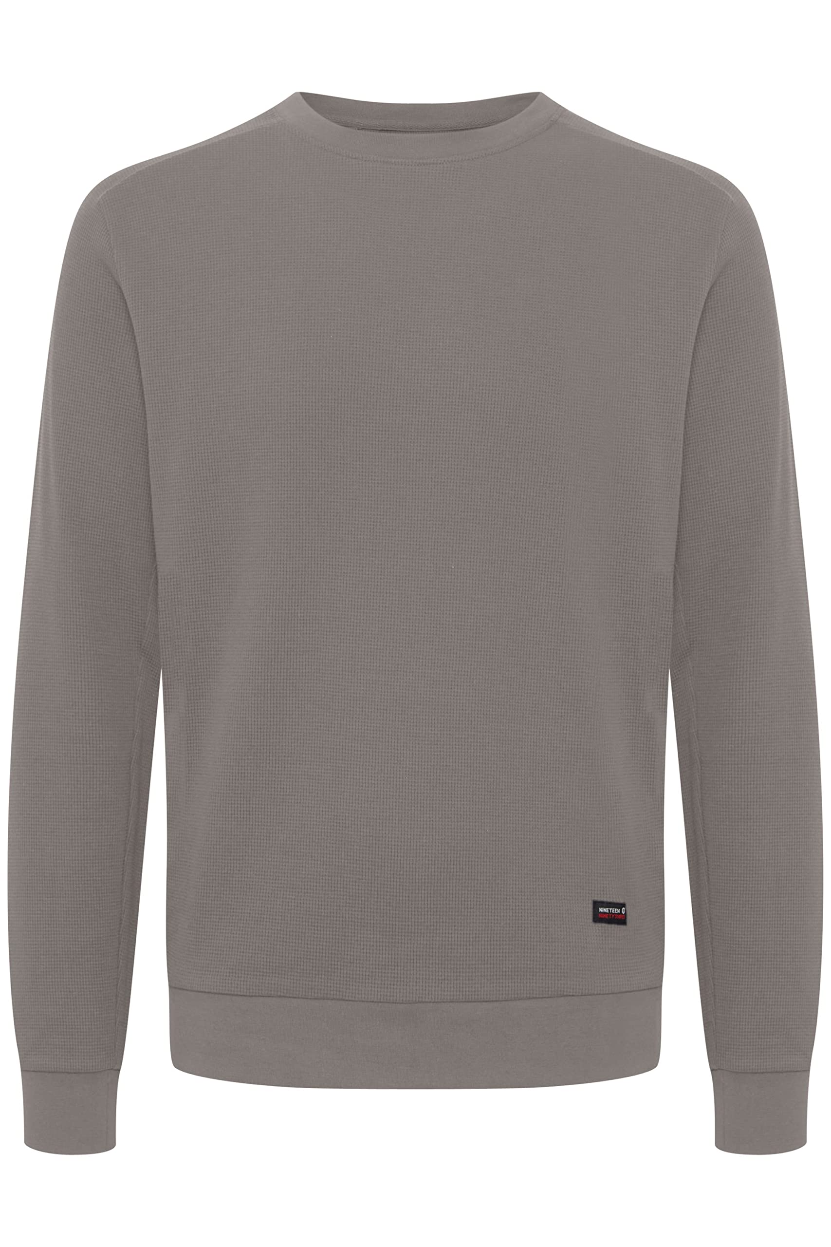 Indicode IDNado Men's Waffle Knit Sweatshirt - Soft & Stylish Pullover Jumper for Casual Wear, Lounge & Outdoor Activities