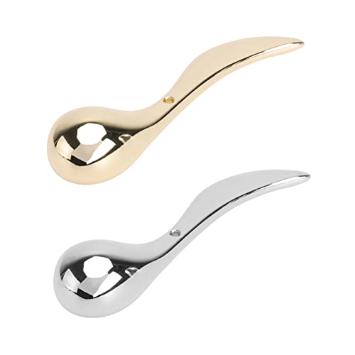 FRCOLOR 2Pcs Metal Eye Cream Applicator & Facial Spatula - Beauty Scoop for Creams, Makeup Tools - Perfect for Skincare Routine & Travel