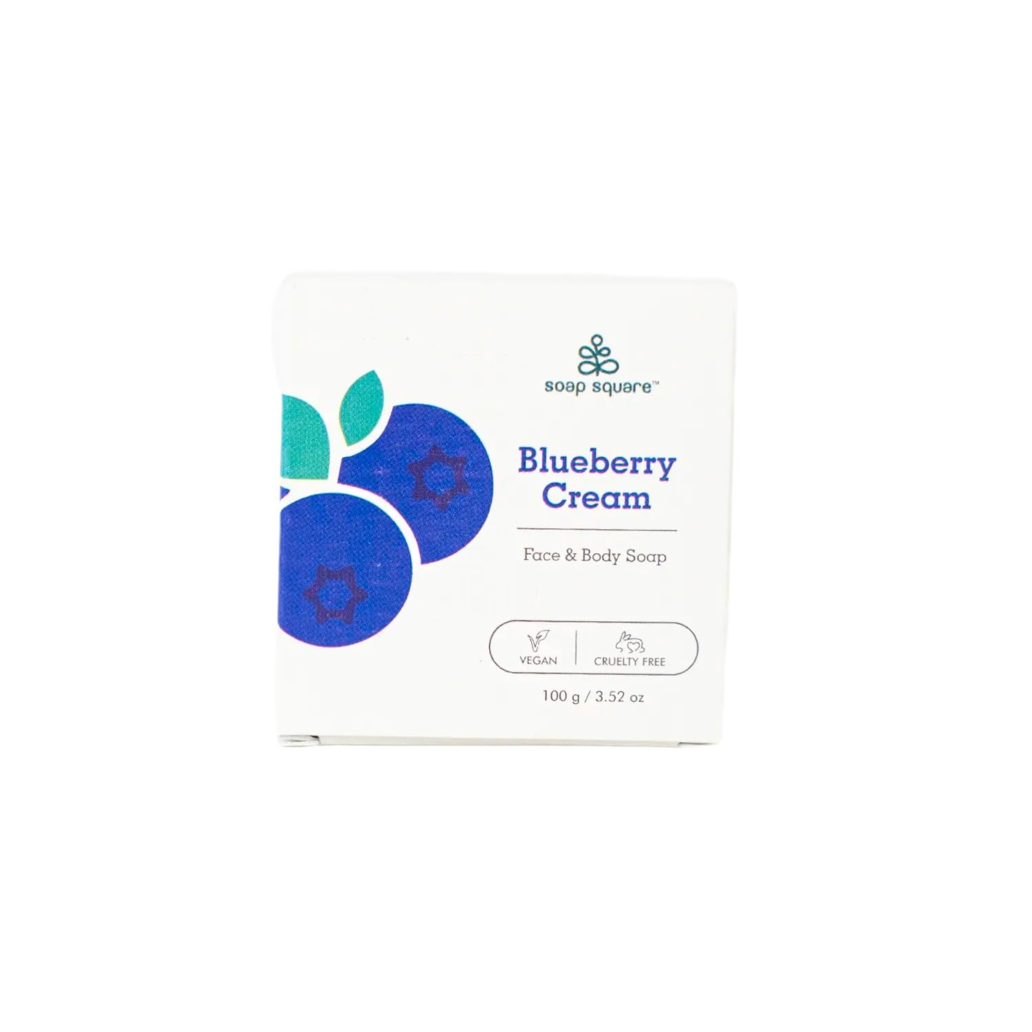 Blueberry Cream Soap Bar - SLS Free, Paraben Free, Vegan & Cruelty-Free Handmade Soap - Freshly Made in India (100g) | Perfect for Sensitive Skin, Daily Cleansing & Luxury Gift Sets