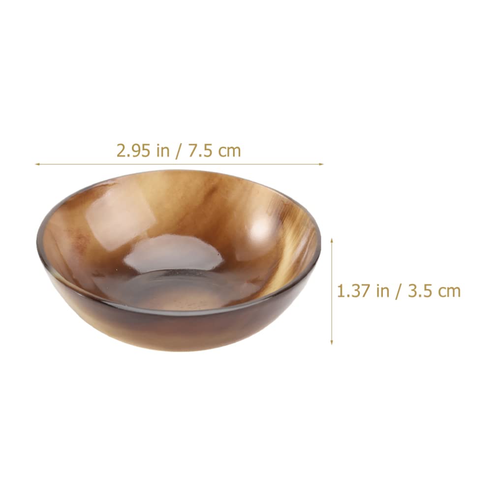 Hemoton Ox Horn Sauce Bowl - Condiment Dish for Ice Cream, Sushi & Snacks