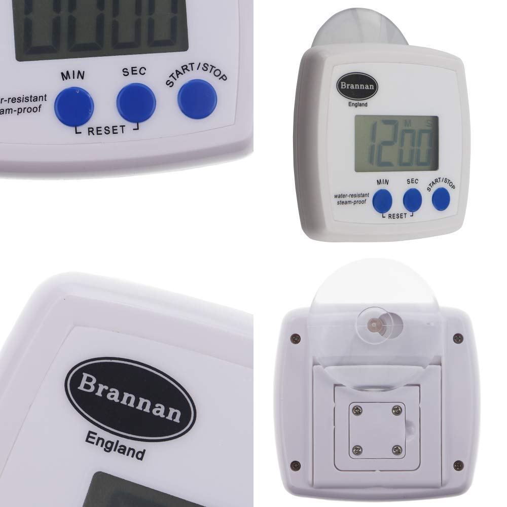 Waterproof Brannan Digital Timer - Countdown & Stopwatch for Kitchen, Gym, Classroom, and Outdoor Activities