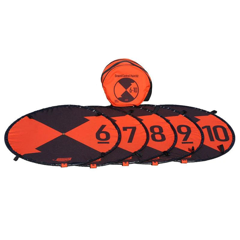 Hoodman Rugged Ground Control Point Kit - 5 Pack (6-10) for Aerial Surveying, Mapping & Drone Photography