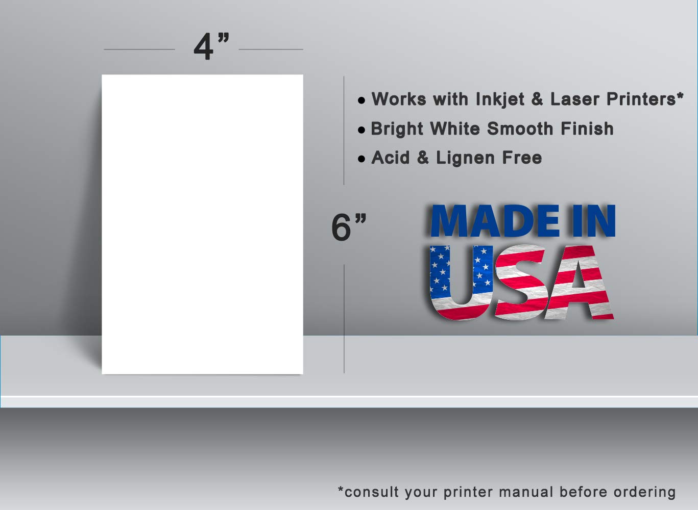Premium 130lb Heavy Duty Cardstock - 4
