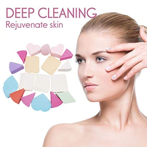 Premium Makeup Blender Sponge Set - 20PCS Multi-functional Beauty Blenders for Foundation, Powder, Liquid & Cream - Red, Pink & Light Purple Cosmetic Sponges - Perfect for Professional Makeup Artists & Home Beauty Routines