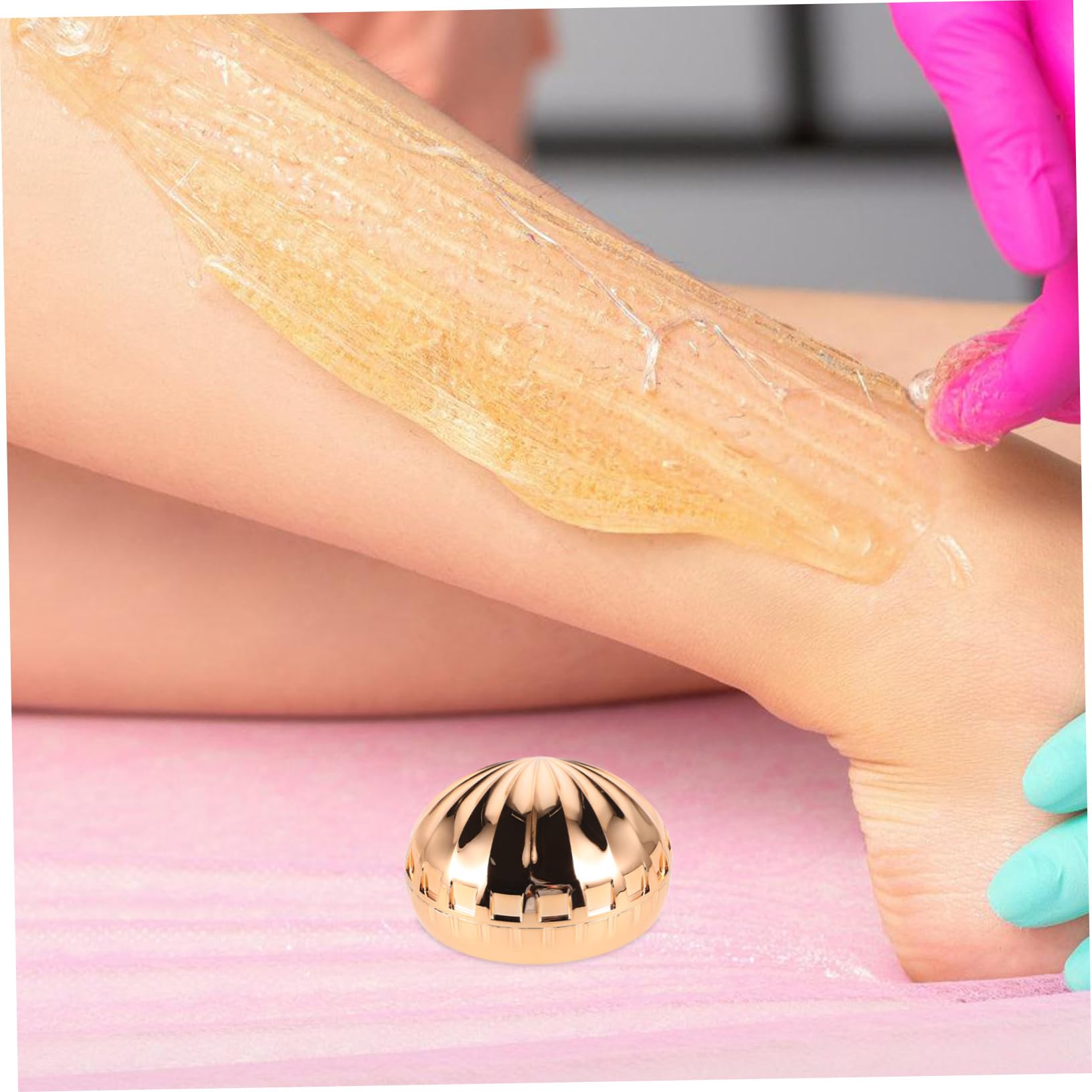 Painless Hair Remover for Women - Hemoton Epilator for Arms, Legs & Body | Golden Glass Hair Removal Stone | Smooth Skin at Home & On-the-Go