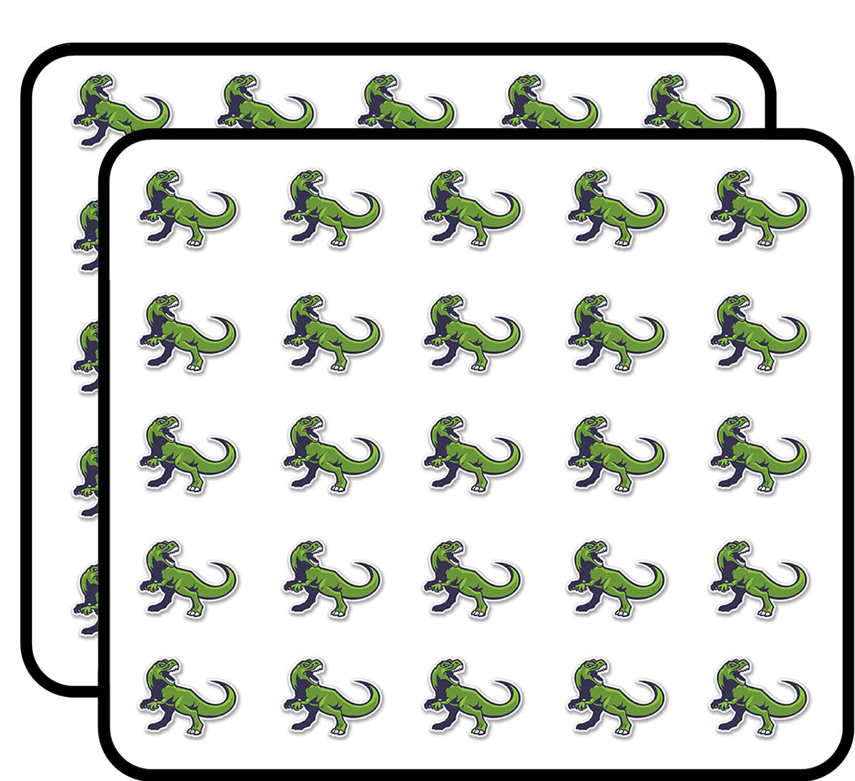 Dinosaur Stickers for Scrapbooking & DIY Crafts - 50 Pack T-Rex Stickers for Kids, Bullet Journals, Calendars, Albums - Perfect for School Projects & Creative Art Decorations
