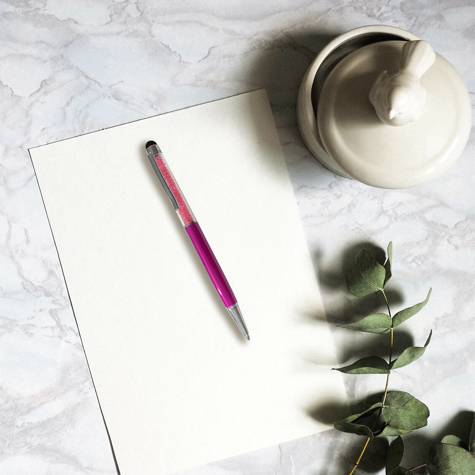Crystal Stylus Pen - Fuchsia for Writing & Touchscreen Use
