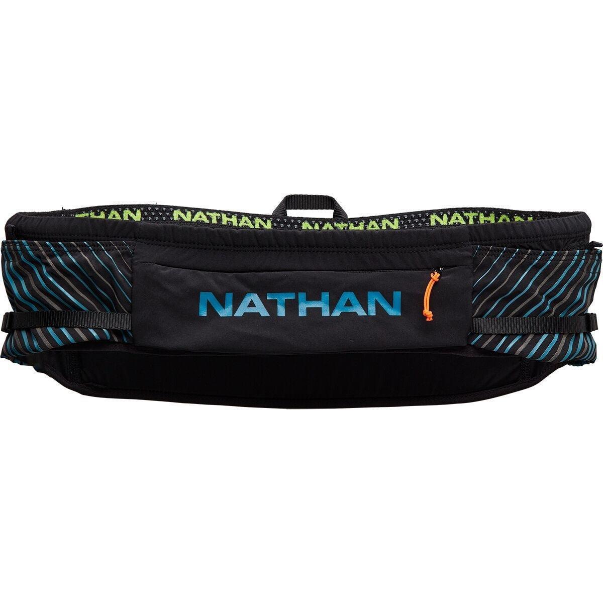 Nathan Pinnacle Belt - Hydration Running Belt with 4 Bottles & Zippered Pockets for Marathon, Hiking & Outdoor Activities