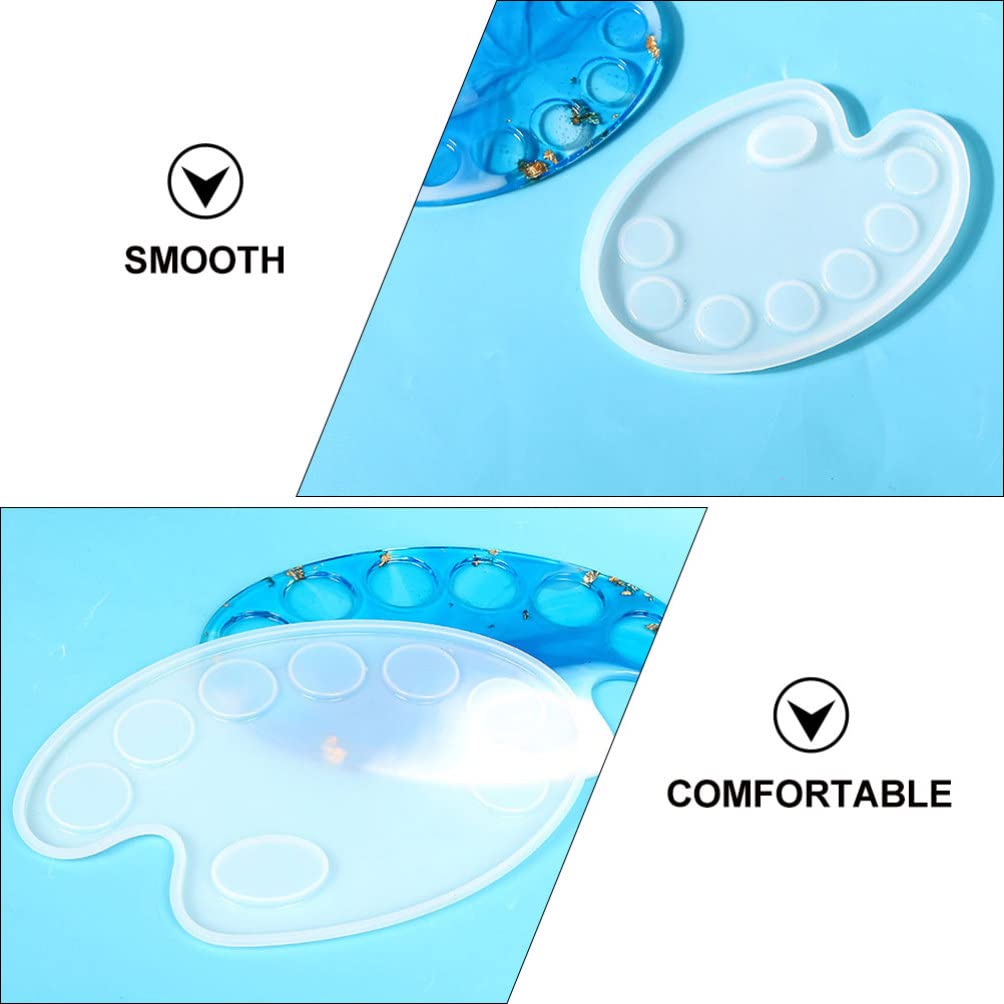 3pcs Silicone Palette Molds for DIY Crafts - Painting, Pigment & Drawing Tools - Perfect for Artists, Calligraphy & Acrylic Paint Mixing
