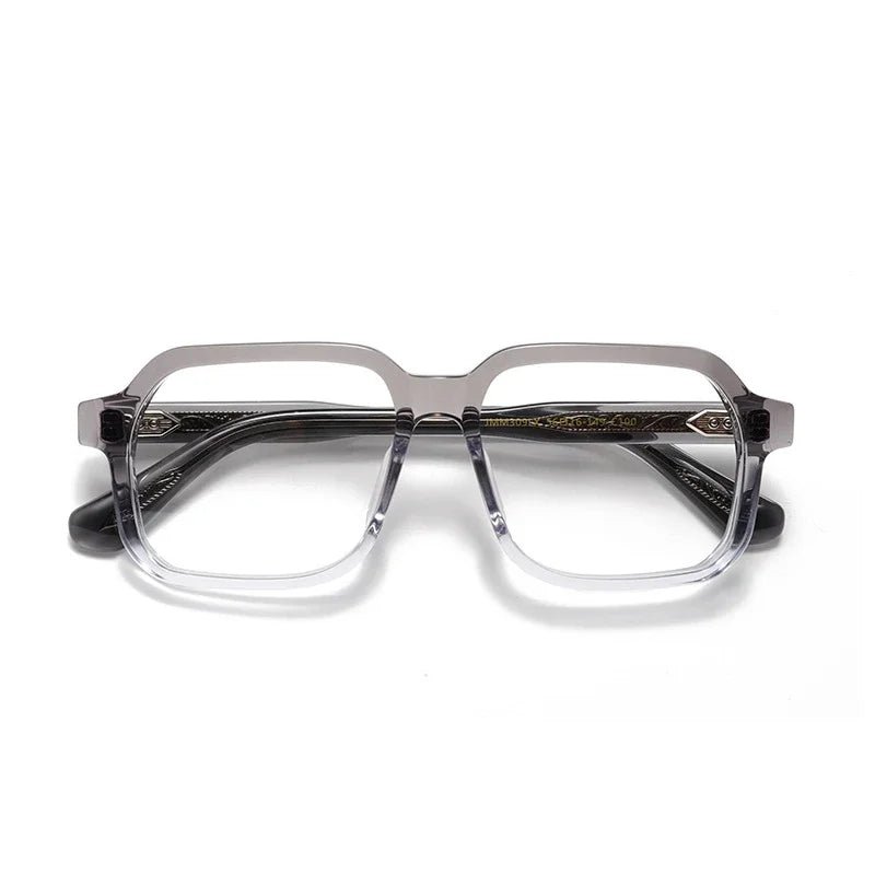 Aror Unisex Full Rim Square Acetate Eyeglasses 49309 - Stylish & Durable Eyewear for Men & Women - Perfect for Work, Reading & Everyday Fashion
