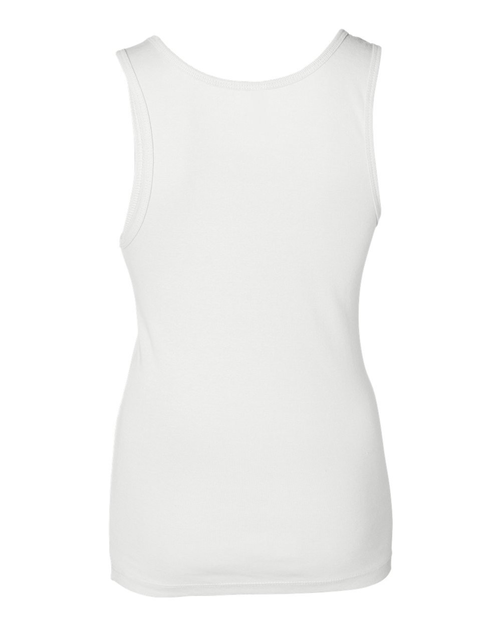 Bella Women's 1x1 Rib Knit Tank Top - Soft Stretch White Camisole for Layering, Yoga & Summer Outfits