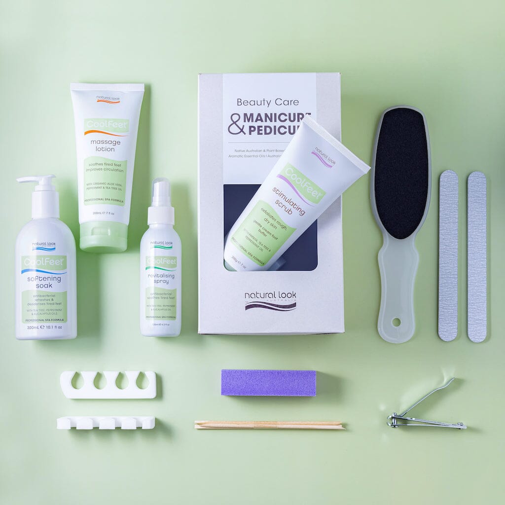 Professional Pedicure Kit for Soft Smooth Feet - At-Home Foot Care Set with Natural Look - Perfect for Spa Day, Self-Care & Gift Giving