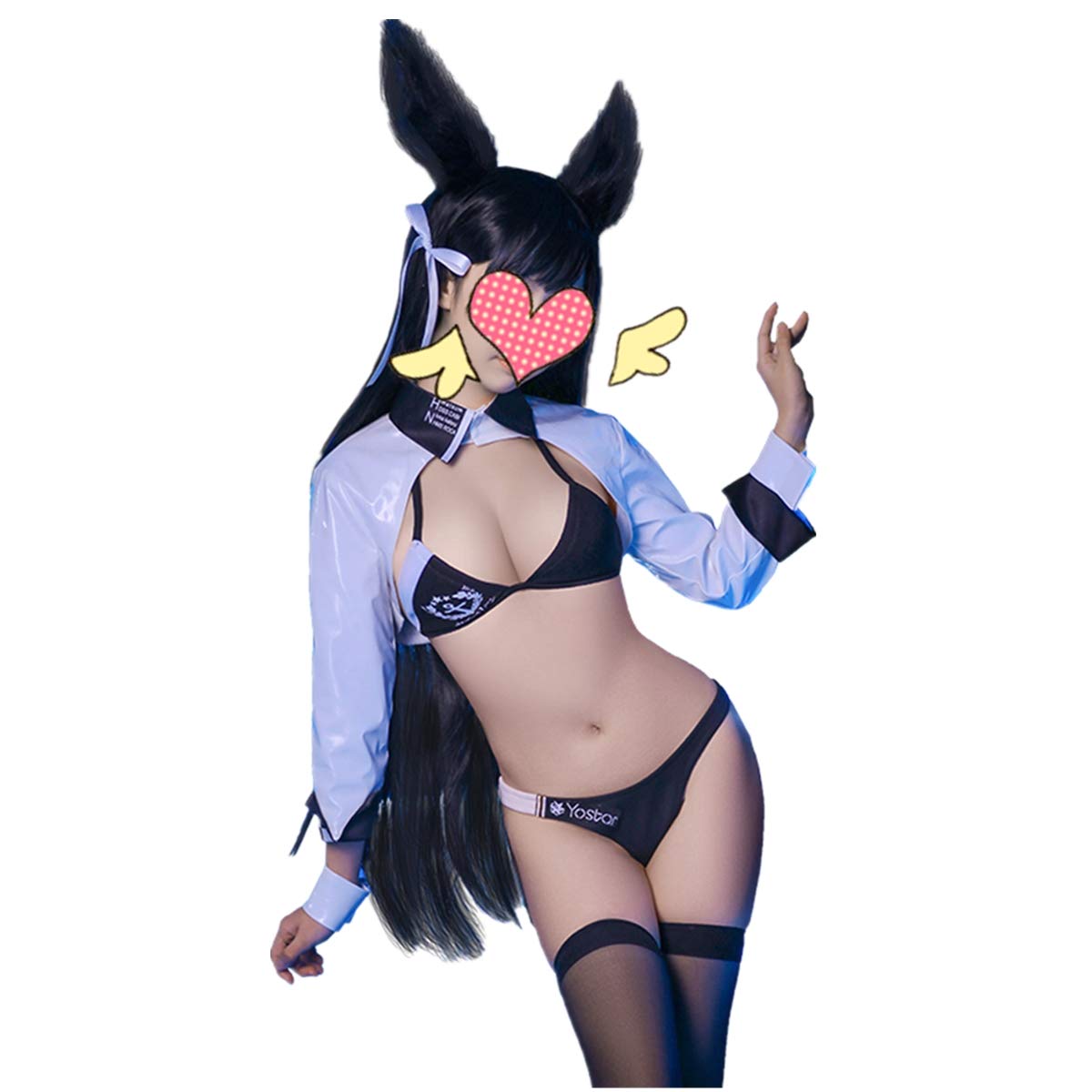 Azur Lane Atago Cosplay Costume - Anime Fighting Suit Racing Girl Leather Outfit Full Set for Halloween, Conventions & Cosplay Events