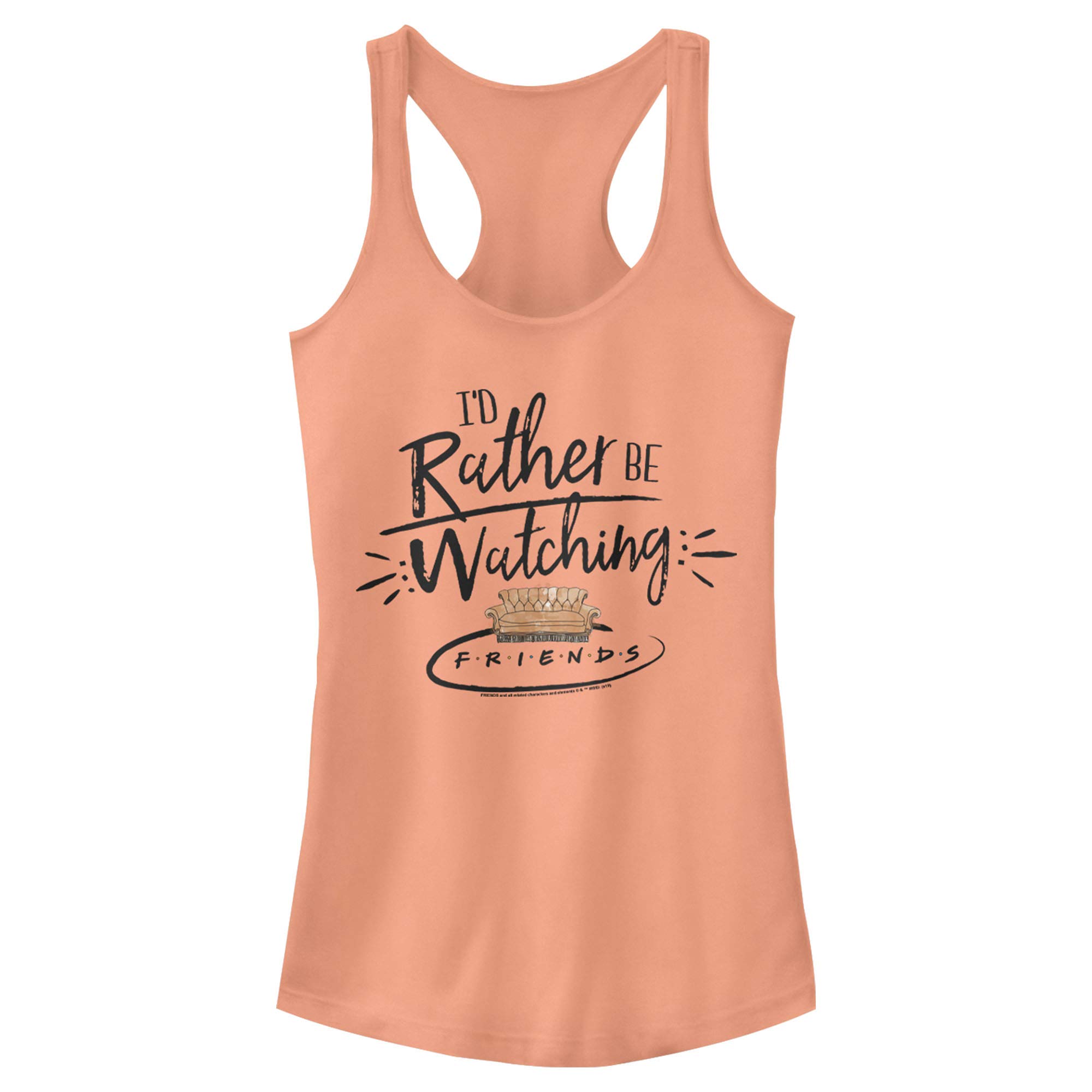 Friends Women's Scoop Neck Racerback Tank Top - Soft Stretchy Casual Summer T-Shirt for Gym, Yoga, Running & Everyday Wear