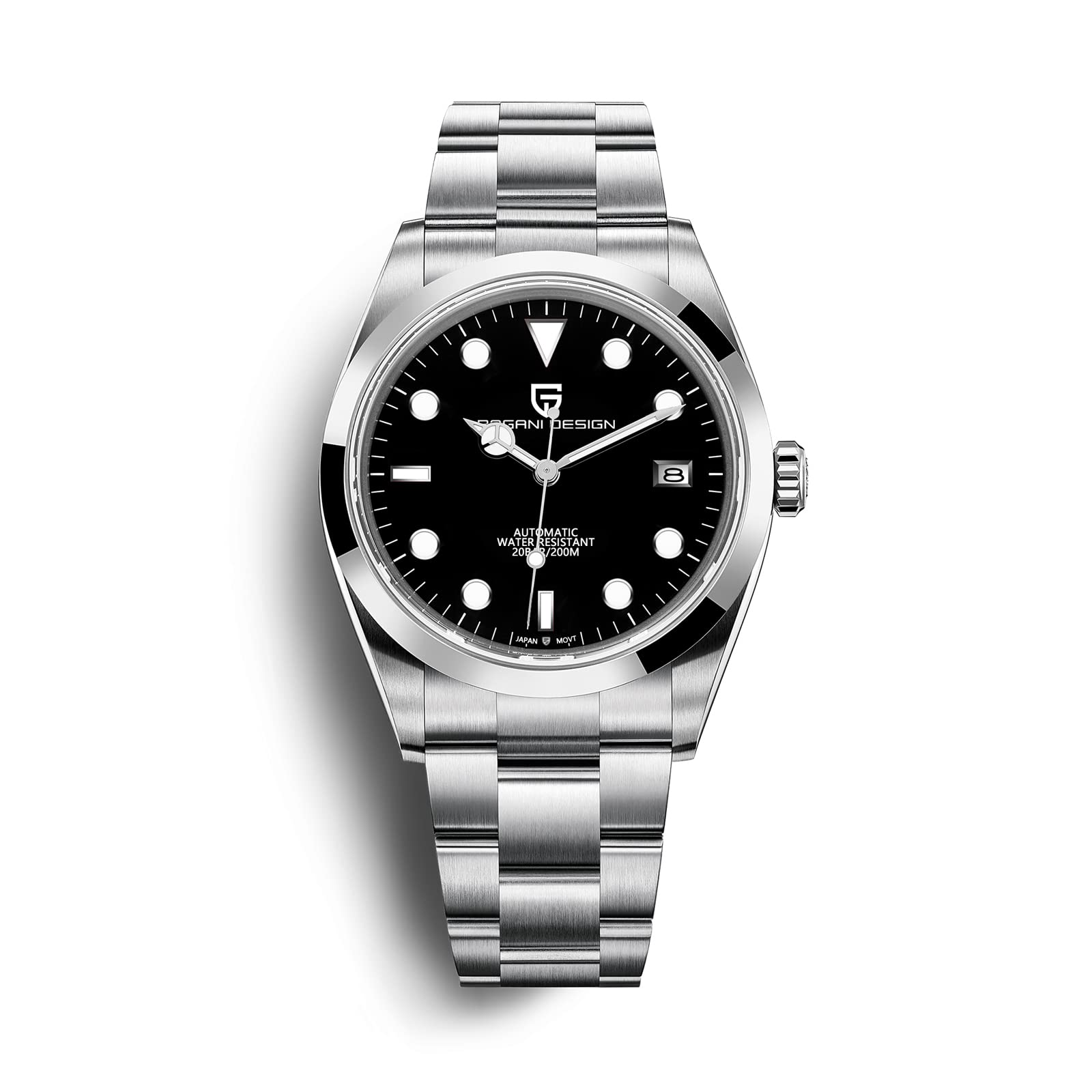 Pagani Design Men's Automatic Diver Watch - 40mm Stainless Steel Waterproof Wristwatch with Sapphire Crystal Glass | Perfect for Diving, Swimming & Everyday Wear