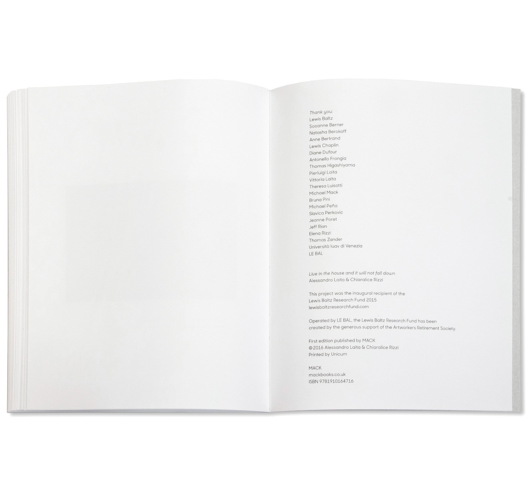 LIVE IN THE HOUSE AND IT WILL NOT FALL DOWN - Signed Art Book by Alessandro Laita & Chiaralice Rizzi | Limited Edition Collectible for Art Lovers & Home Decor