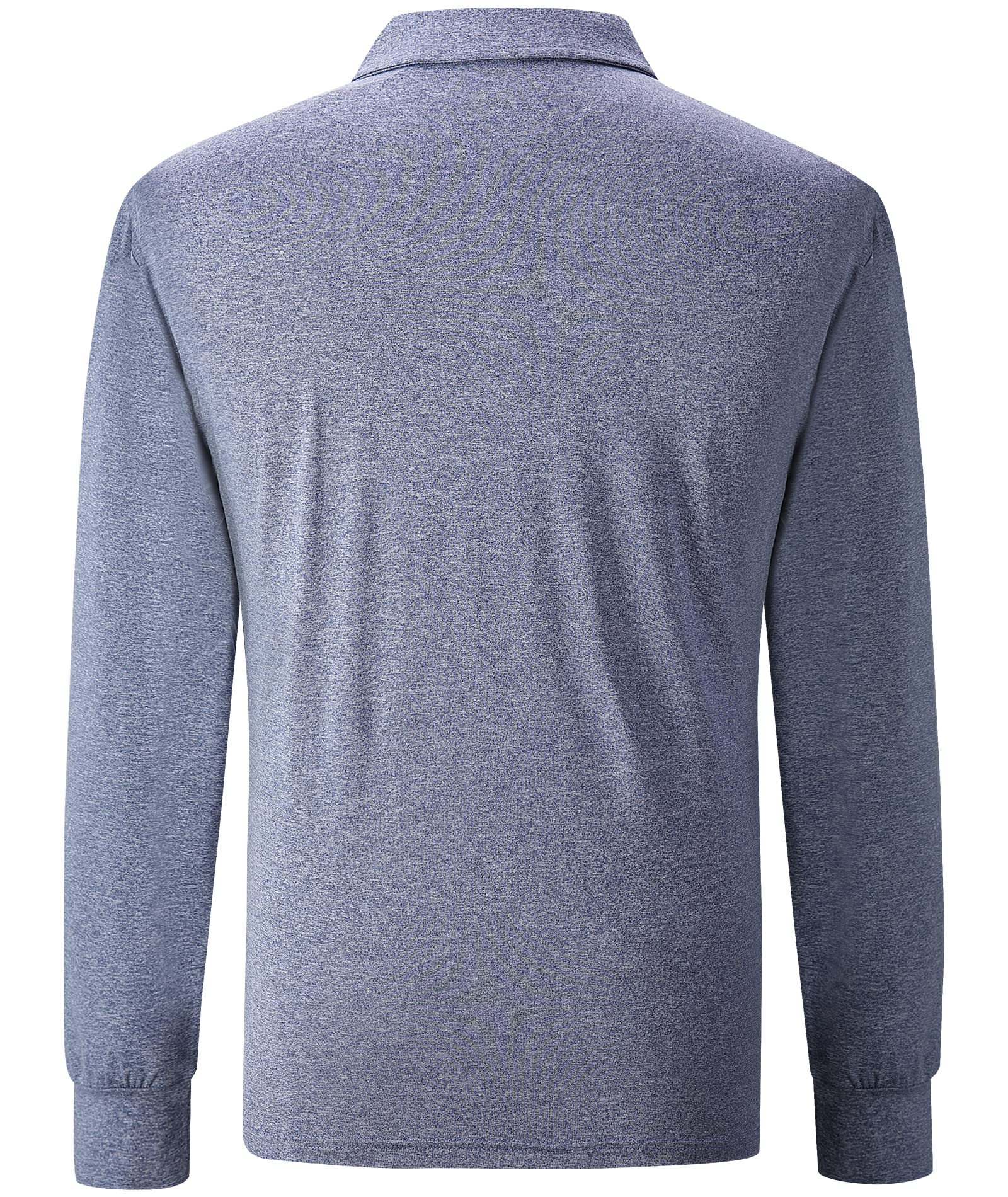 SWISSWELL Men's Long Sleeve Performance Polo Shirt - Breathable Golf & Office Wear - Perfect for Work, Golf & Casual Outings