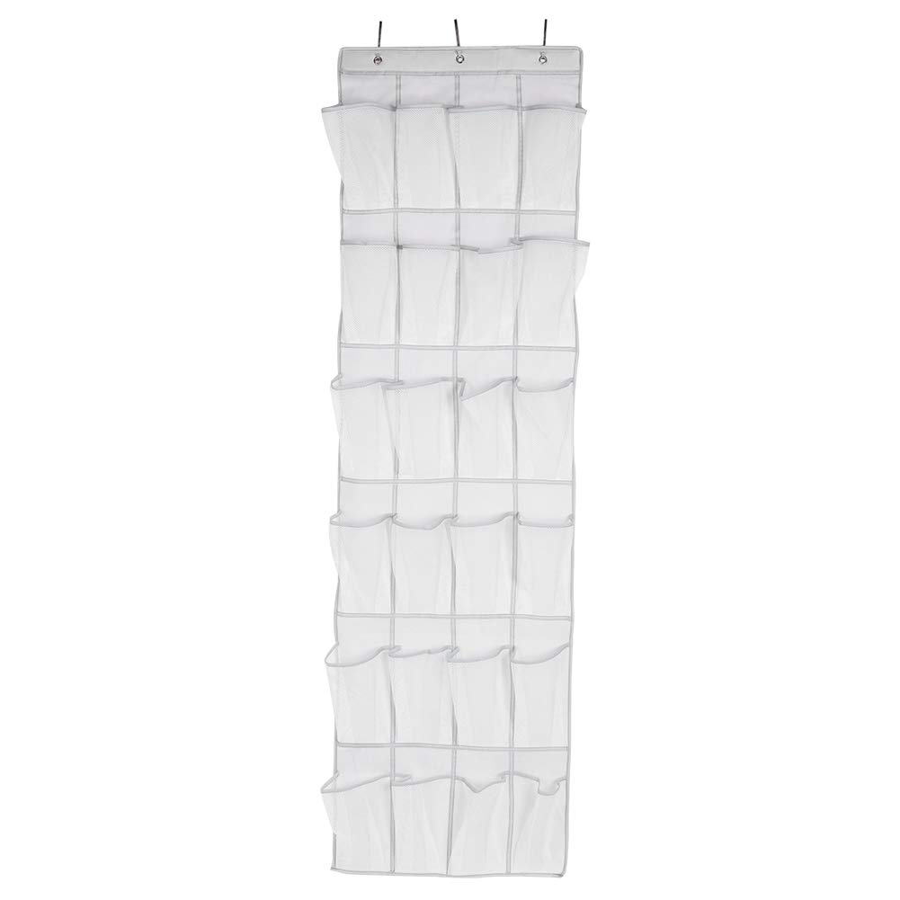 Restokki 24-Pocket Folding Hanging Shoe Organizer - Non-Woven Fabric Door Closet Storage Bag for Sneakers, Sandals & Heels | Space-Saving Shoe Storage Solution for Bedrooms, Closets & Dorm Rooms