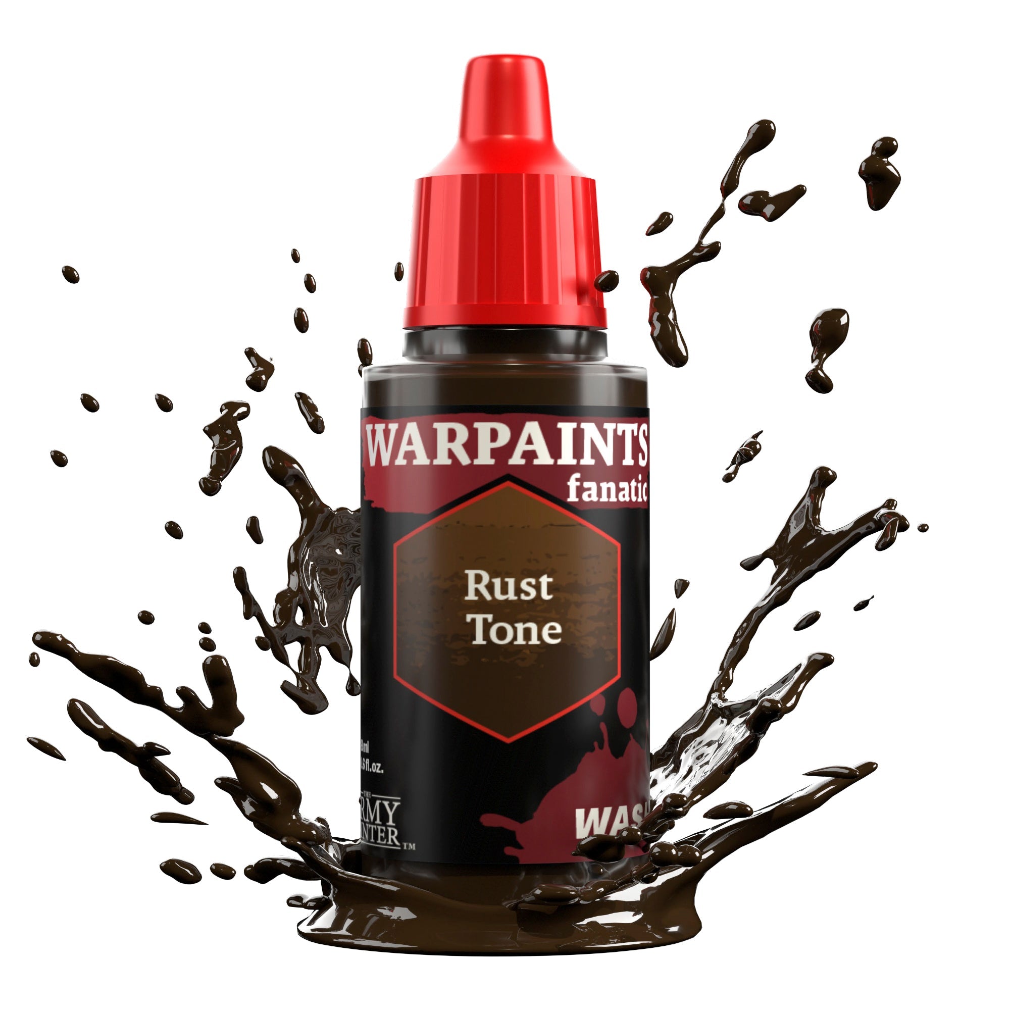 Warpaints Fanatic Wash: Rust Tone Weathering Paint for Miniatures & Models - Perfect for Wargaming, Dioramas, and Tabletop Scenes
