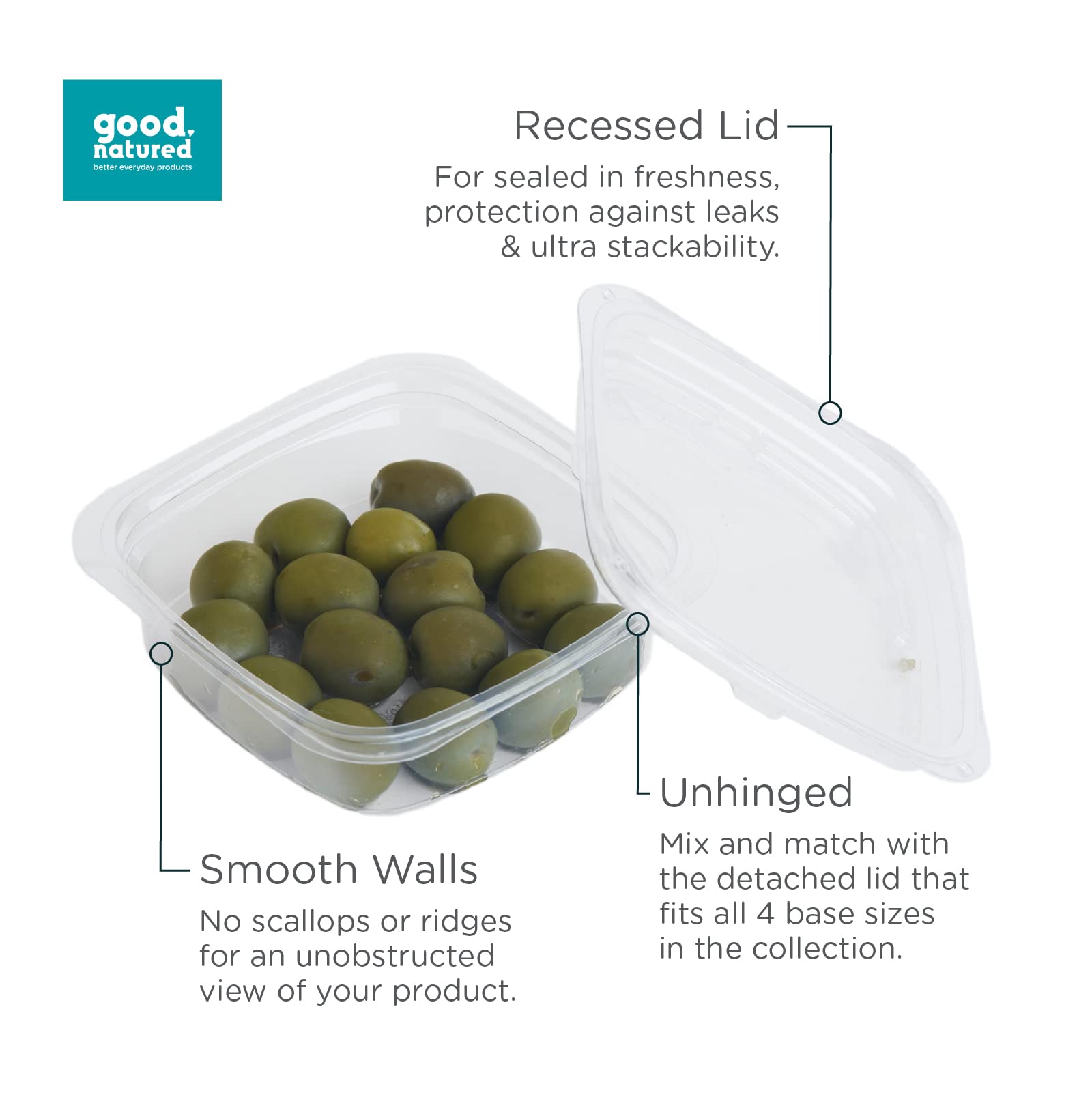 Eco-Friendly 675-Pack Clear Food Storage Lids for 8/12/16/24 oz Deli Containers | 99% Plant-Based, BPA-Free | Perfect for Meal Prep, Leftovers & Commercial Food Packaging
