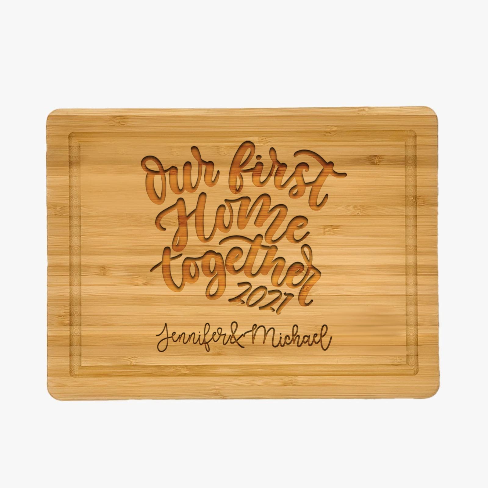 Personalized Our New Home Cutting Board - Custom Housewarming Gift for New Homeowners, First Home Buyers & Couples | Unique Anniversary Present | Perfect for Kitchen Decor & Housewarming Parties