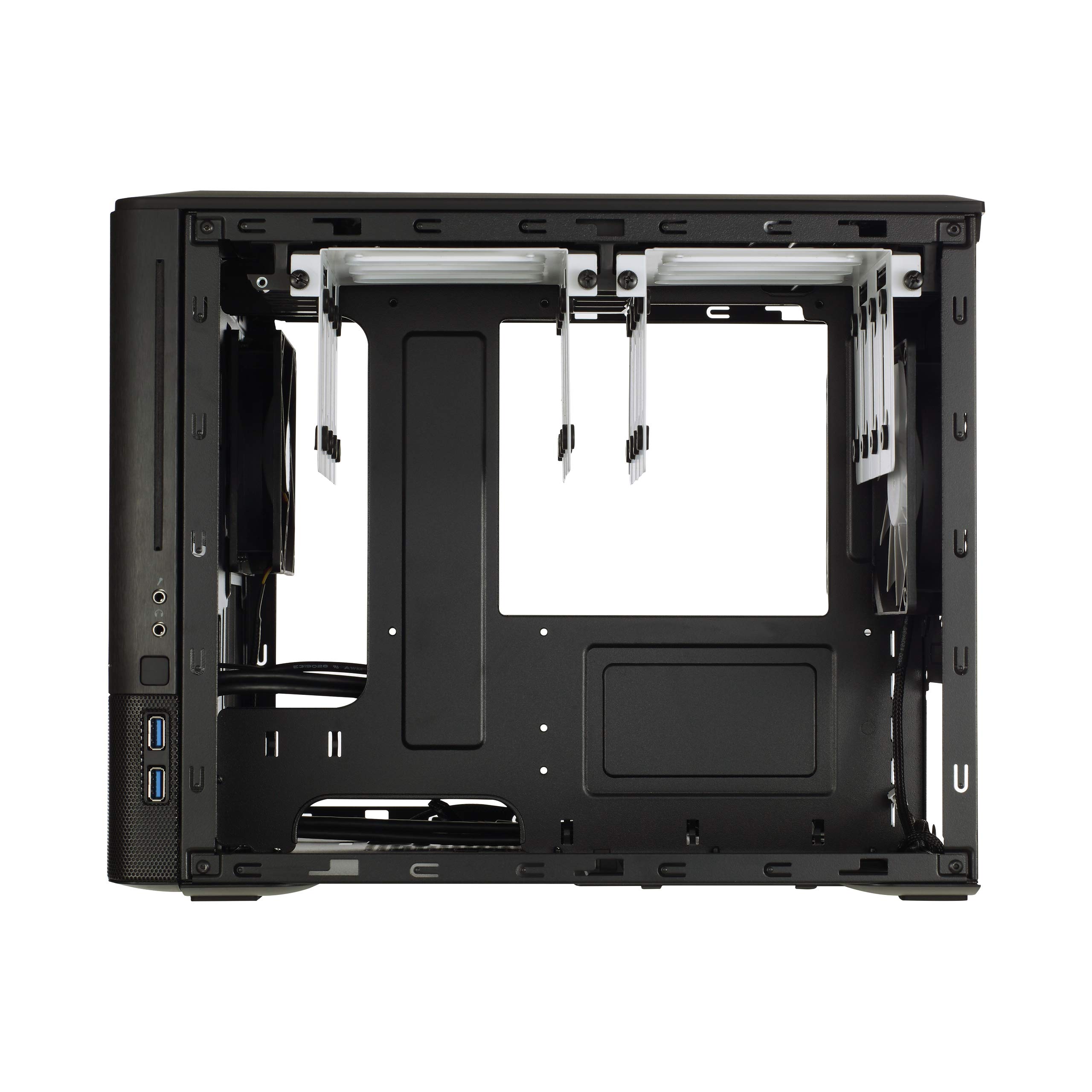 Fractal Design Node 804 Black Micro ATX Computer Case - Compact Cube PC Chassis for Gaming & Home Theater Systems