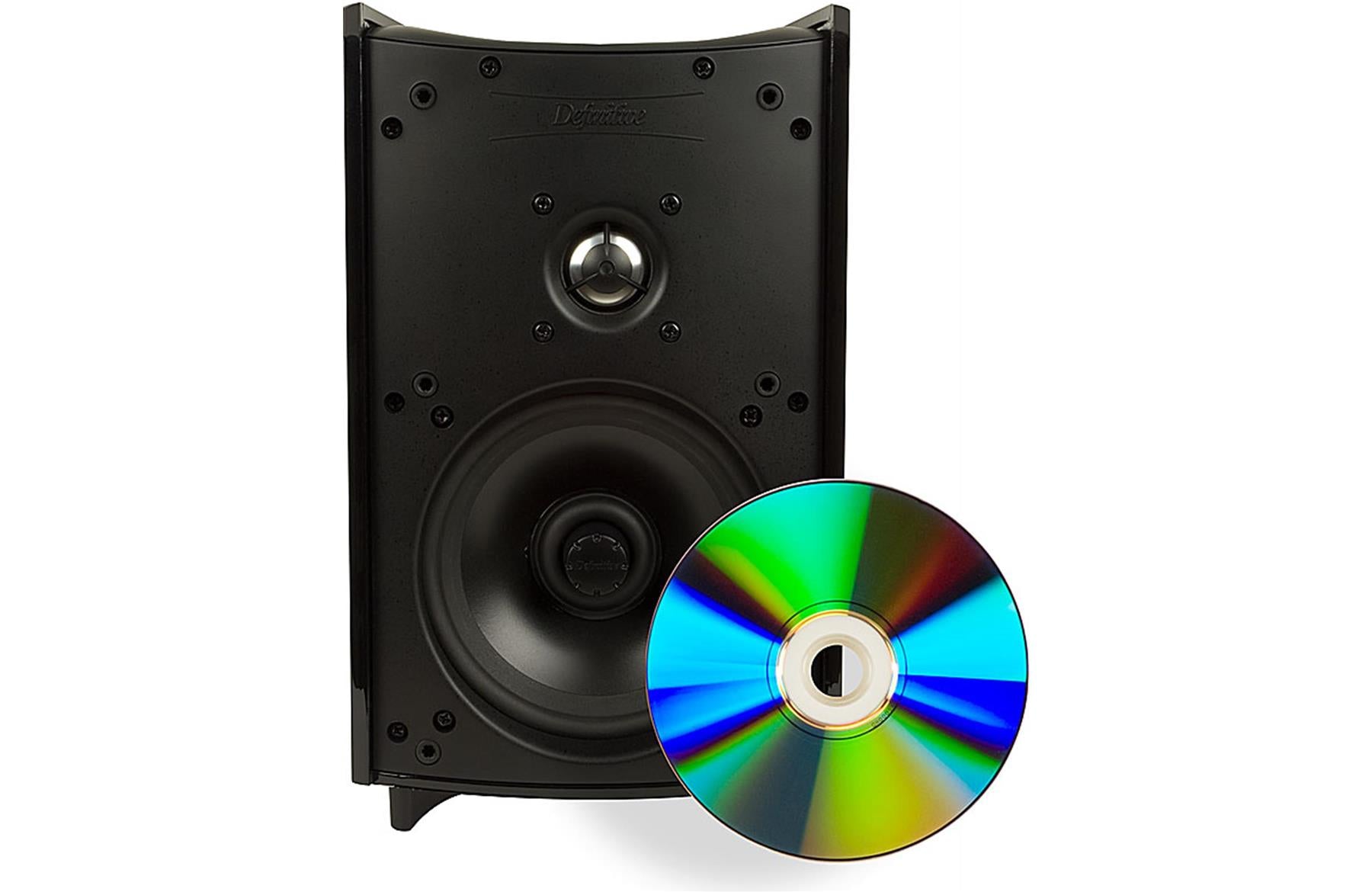Definitive Technology ProMonitor 1000 Compact High-Definition Satellite Speaker - Premium Bookshelf Speaker with Powerful Sound (Black) | Perfect for Home Theater, Gaming & Music Listening